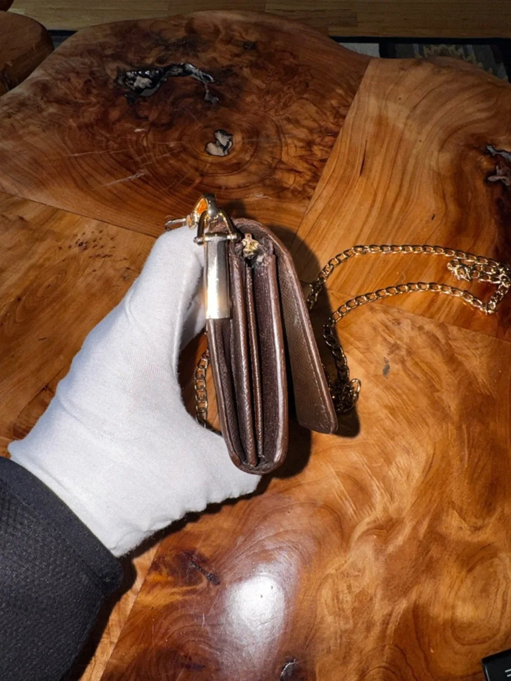 Damier Ebene Porte-Monnaie Billets Trésor Wallet converted vintage